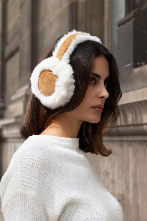 Cache-oreilles classique pliable beige
